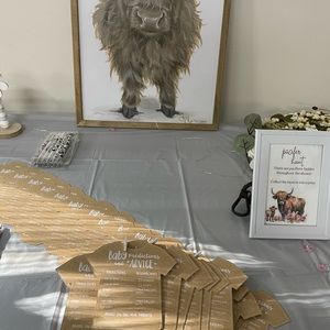 Highland cow baby shower bundle